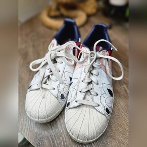 Adidas Paint By Number x Rita Ora Collab Superstar Unisex Sneakers Size 7.5 US